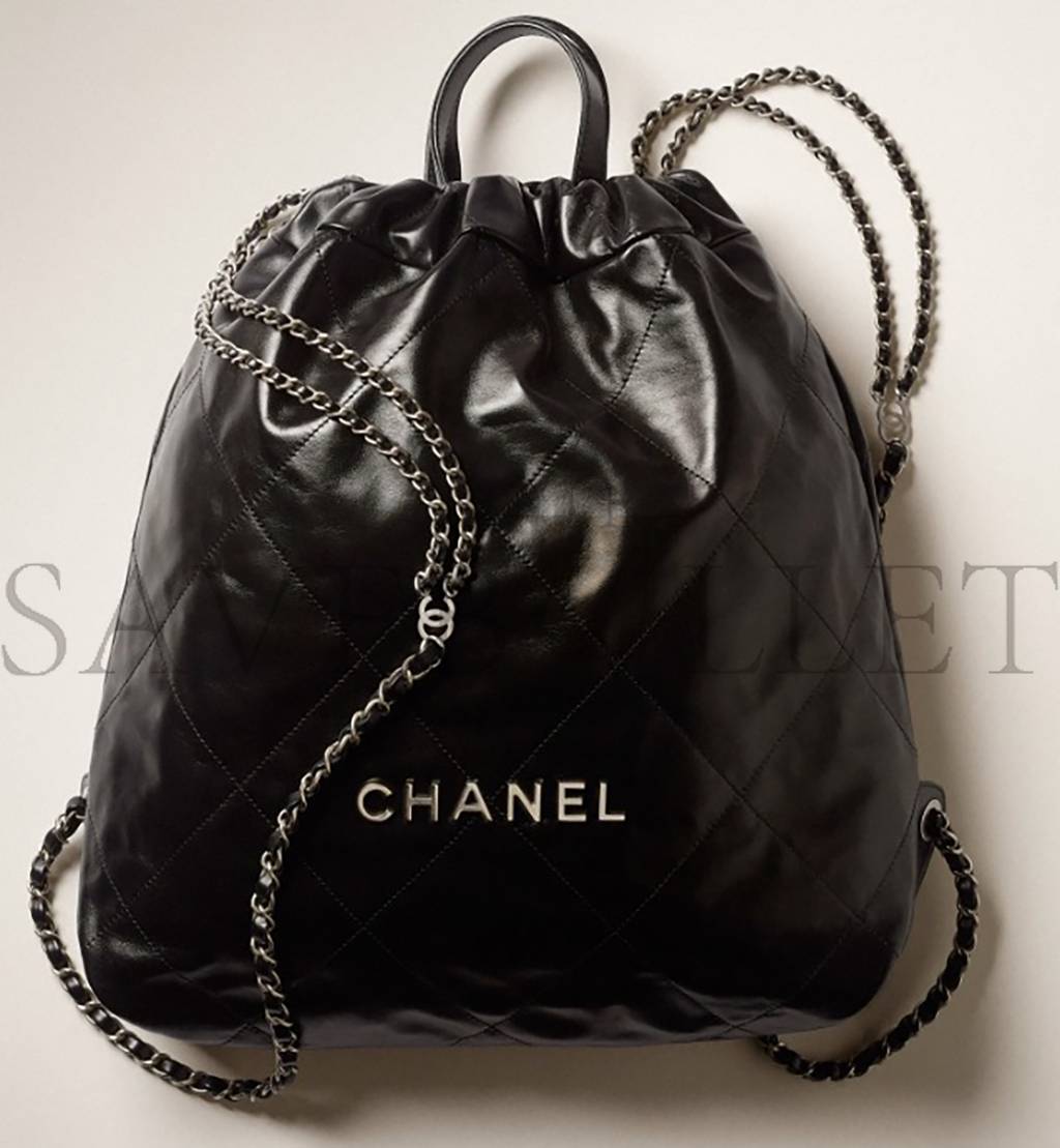 CHANEL 22 BACKPACK SILVER HARDWARE  AS3313 B08872 94305 (48*45*10cm)